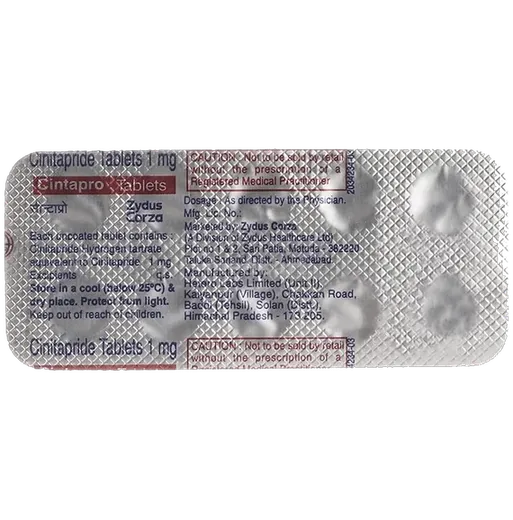cintapro 1mg tablet 10's
